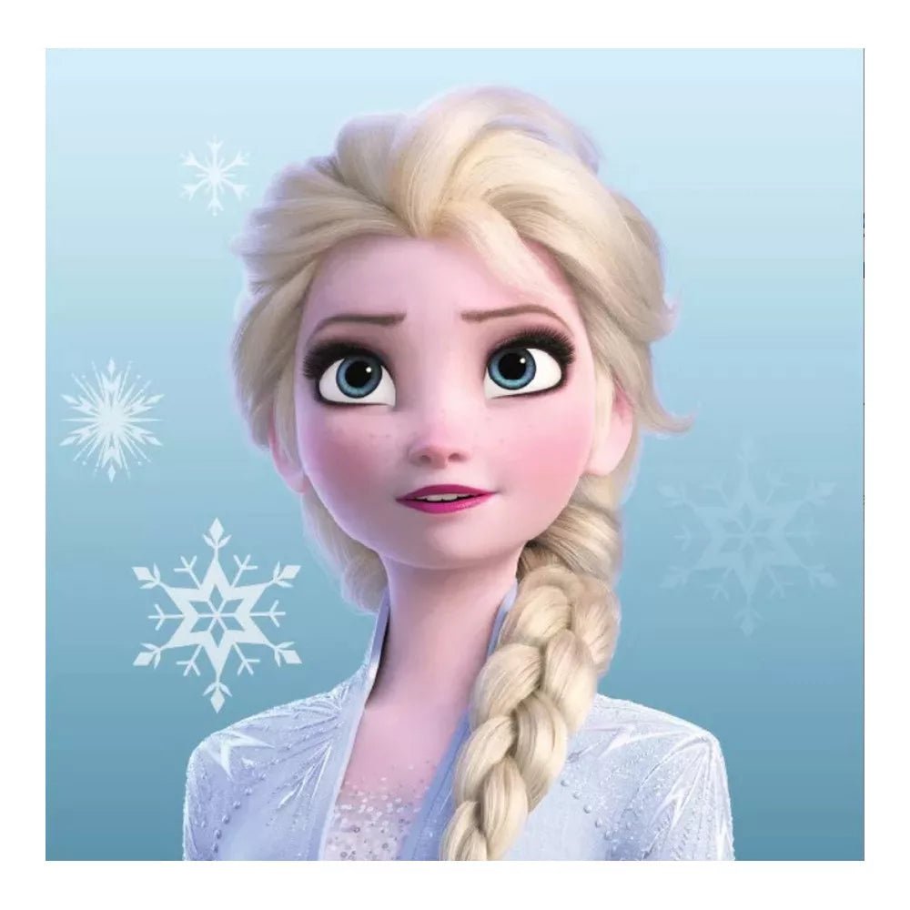 Disney Frost Elsa Håndklæde 30*30 cm (blå) - Kidzy.dk