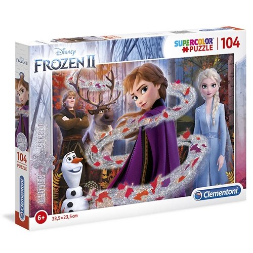 Disney Frost Glitter Puslespil 104 brikker - Kidzy.dk