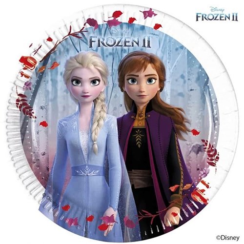 Disney Frozen II Paptallerken (8 stk) 19,5 cm - Kidzy.dk