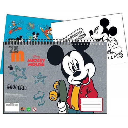 Disney Mickey Mouse A4 tegnebog med klistermærker - Kidzy.dk