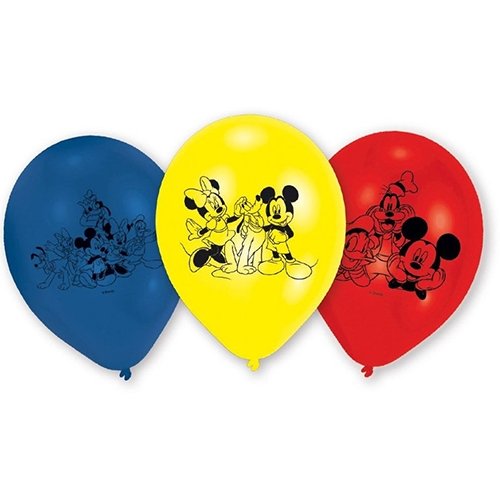 Disney Mickey Mouse Balloner (6 stk) - Kidzy.dk