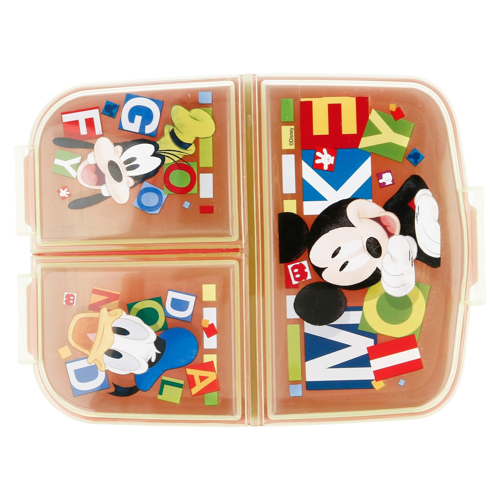 Disney Mickey Mouse Madkasse med 3 rum - Kidzy.dk