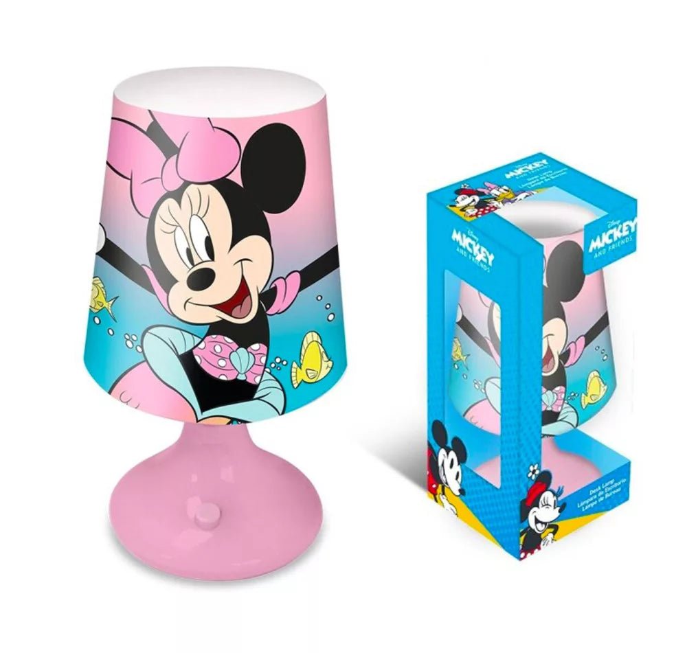 Disney Minnie Mouse Bordlampe LED (lyserød) - Kidzy.dk