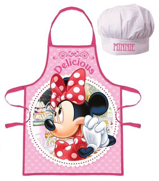 Disney Minnie Mouse Forklæde og Kokkehue - Kidzy.dk
