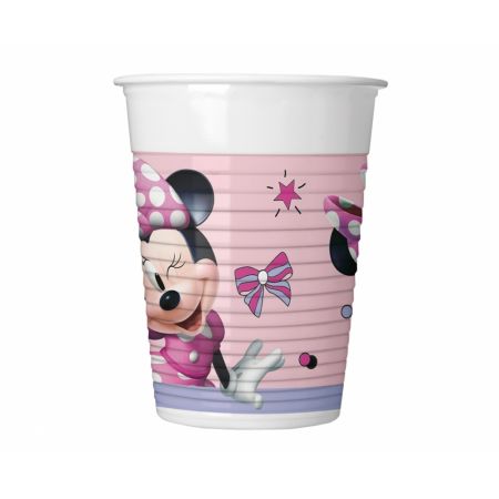 Disney Minnie Mouse "Junior" Plastik Kop (8 stk) - Kidzy.dk