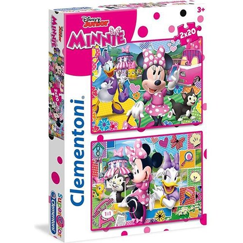 Disney Minnie Mouse Puslespil (2 x 20.dele) - Kidzy.dk
