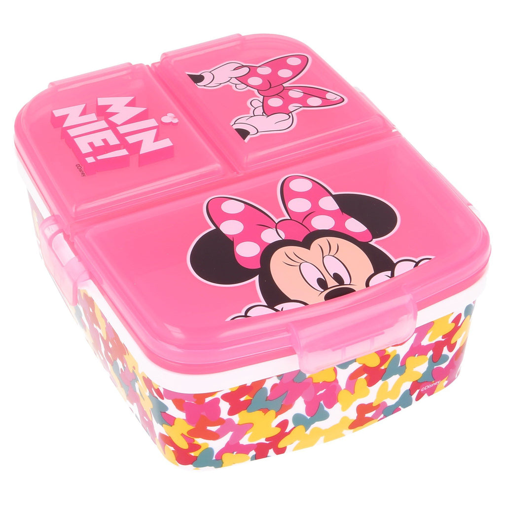 Disney Minnie Mouse XL Madkasse med 3 rum - Kidzy.dk