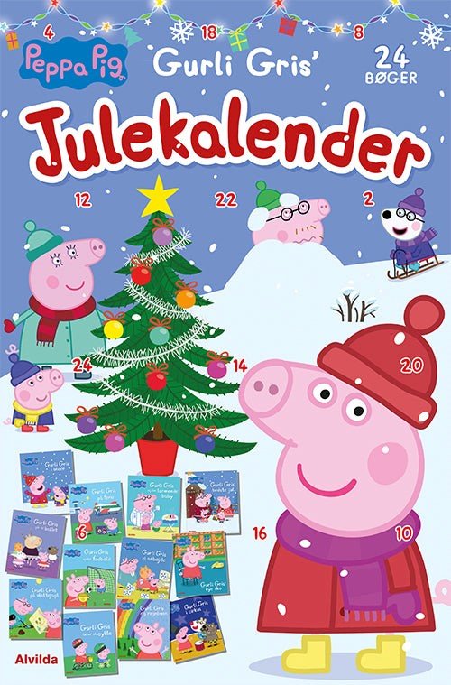 Gurli Gris julekalender med bøger - Kidzy.dk
