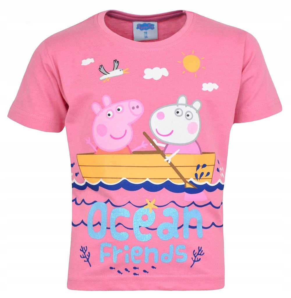 Gurli Gris "Ocean friends" t-shirt 2-6 år (lyserød) - Kidzy.dk