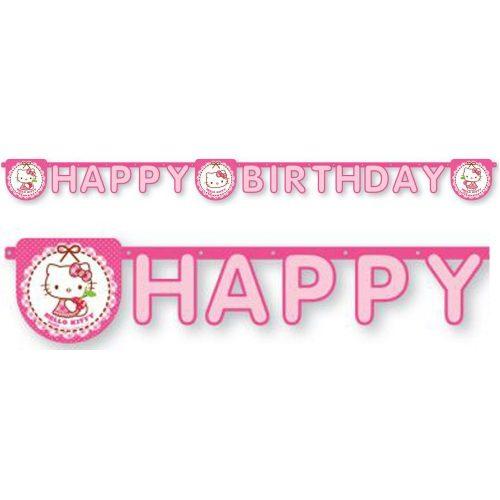 Hello Kitty "Happy Birthday" Banner 200 cm - Kidzy.dk