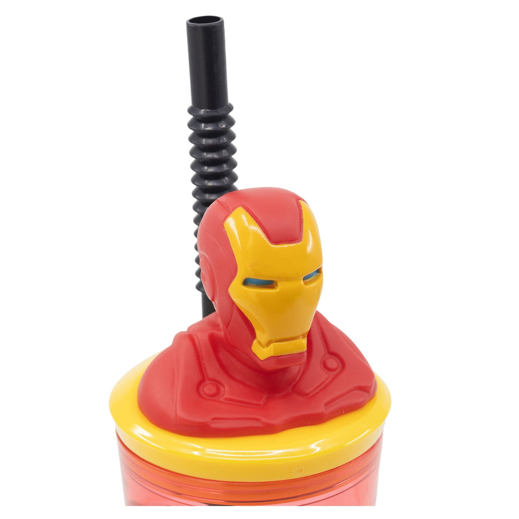 Iron Man 3D krus med sugerør 360 ml V2 - Kidzy.dk