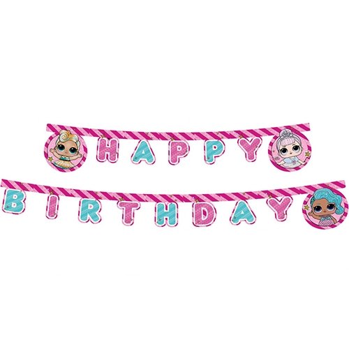 LOL Surprise "Happy Birthday" Banner - Kidzy.dk