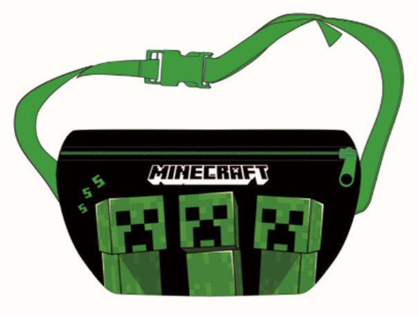 Minecraft "Creeper" Bæltetaske 22 cm - Kidzy.dk