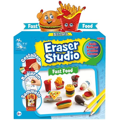 Modellervoks fra Beluga "Eraser Studio Fast Food" - Kidzy.dk