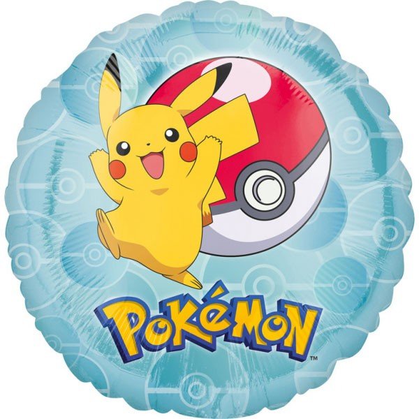 Pokemon rund folieballon (43 cm) - Kidzy.dk