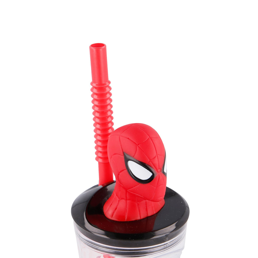 Spiderman 3D kop med sugerør 360 ml - Kidzy.dk