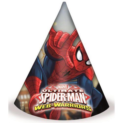 Spiderman Ultimate Party Hat 6stk. - Kidzy.dk