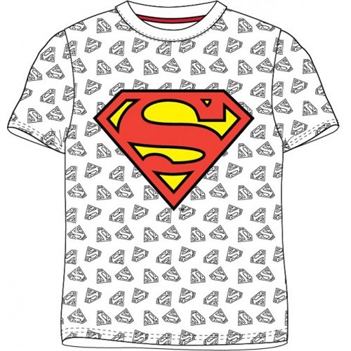 Superman T-Shirt Hvid 134-164 cm - Kidzy.dk